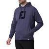 FootJoy Men's Lightweight Long Sleeve Hoodie with Chest Logo, Heather Navy, Size Small (FJ-S24-M11, 81822-S)