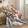 Cute Kittens Phone Pattern Blanket Bedroom Blanket for Livingroom Couch Lunch Break Soft Throw for Friend's Festival Gift
