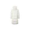 MLB New York Yankees Small Logo Embroidered Long Sports Hooded Down Jacket Unisex Jacket Ivory 31DJS2961-50I