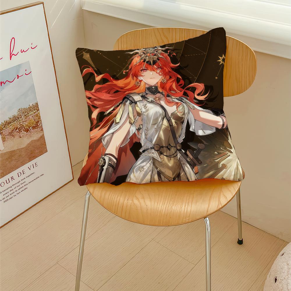 Game AUGUSTA Wuthering Wave cushion cover Pillow Cover Decoration Room Home Sofa living Office Car Nordic Simplicity