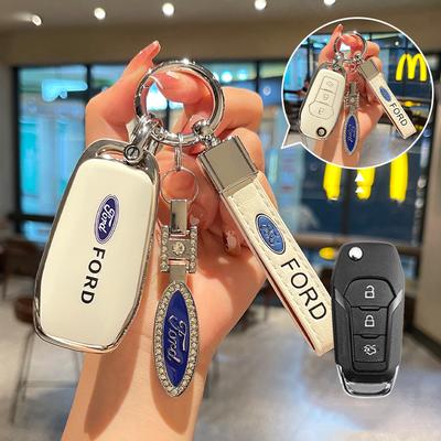 Fashion TPU Car Key Case Cover Protector Shell for Figo Mondeo 5 Ecosport Fiesta Mk8 Everest Ranger Fusion Kuga Escort F150