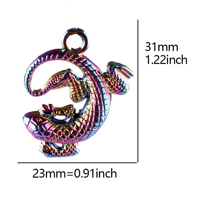 5X Rainbow Viking Animal Crow Raven Head Birds Skull Pendant Charms for Unisex Handmade Craft Necklace Jewelry