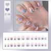 Handmade Press-On Nails – Crushed Diamond Butterfly Glitter Tips Collection