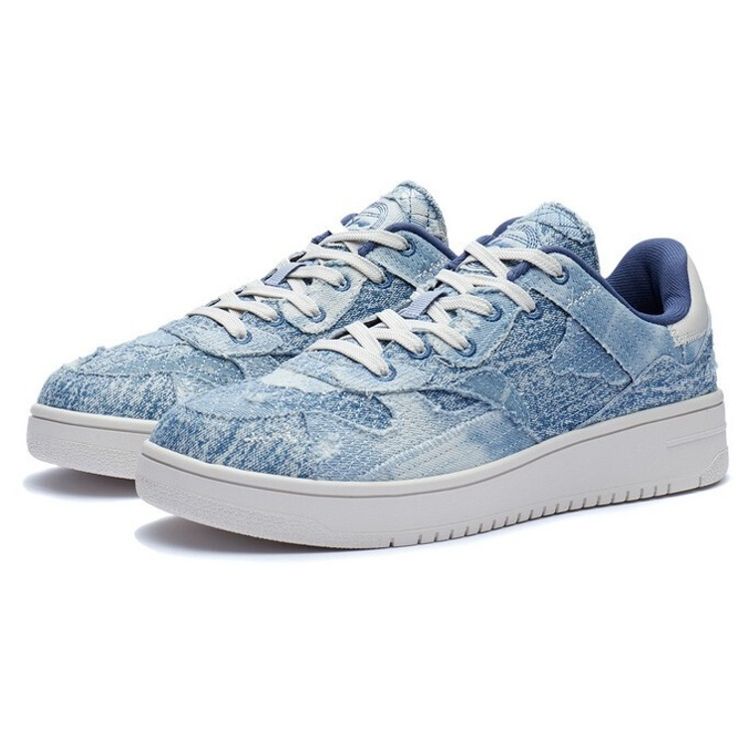 Li-Ning Non-Slip Wear-Resistant Low-Top Skate Shoes Men Sneakers Blue AGCR293-2