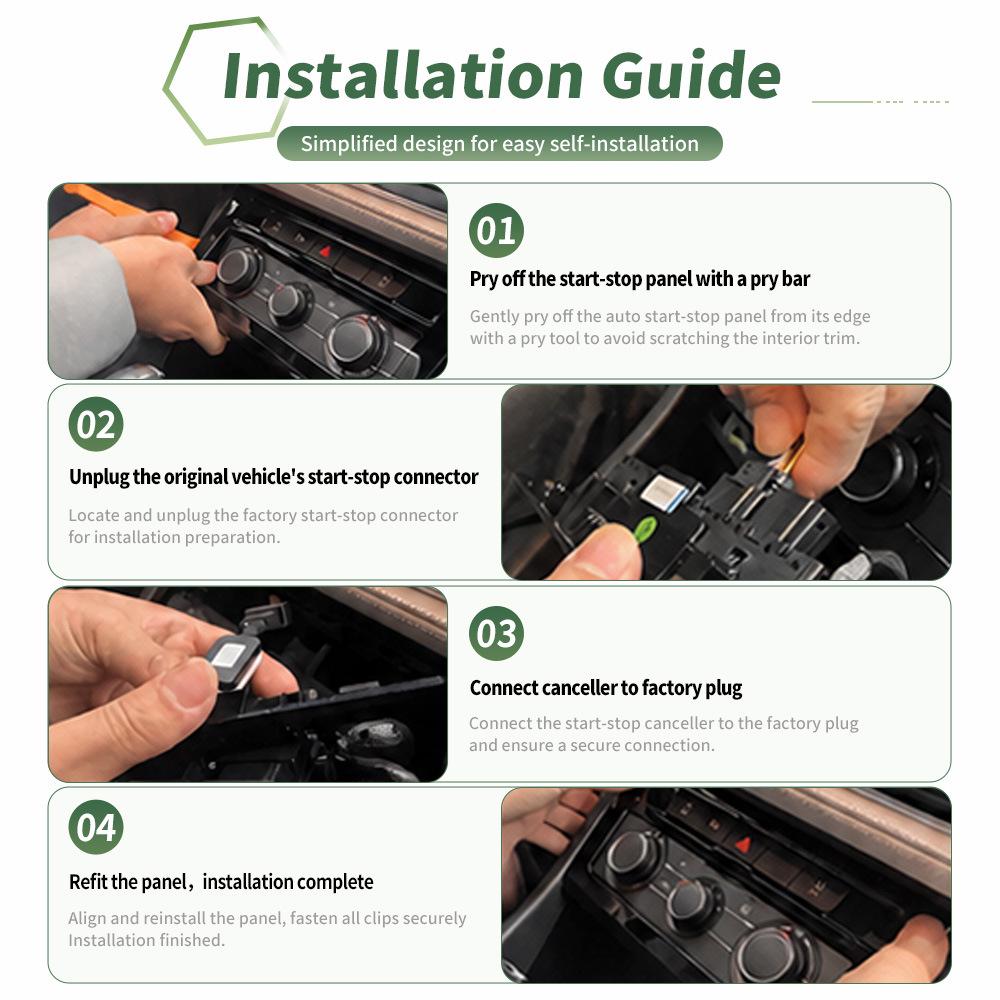 Chery Tiggo 8 2020-2024 Start-Stop Deactivator