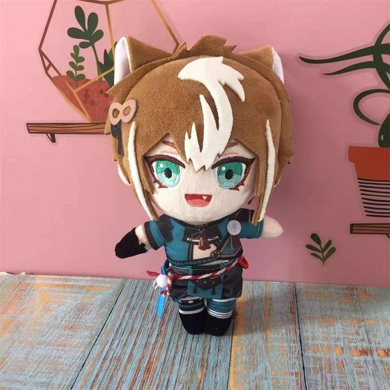 Neues Niedliches Genshin Impact 20cm Plüschtier Set 15 Charaktere Niedliche Weiche Baumwollpuppe Spiel Anime Figur Fans Sammlung Geburtstagsgeschenk für Kinder Heimdekoration