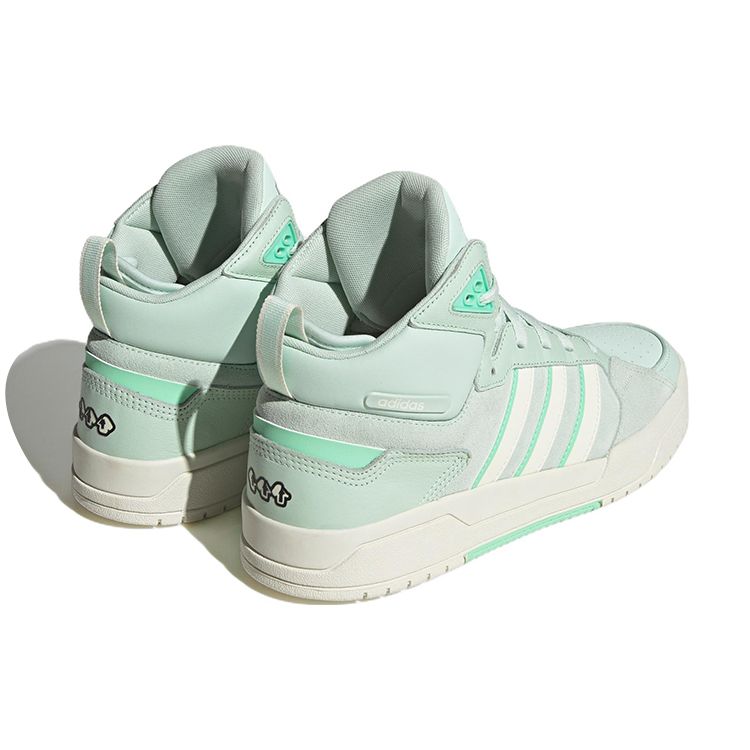 Adidas Neo 100Db Comfortable Trendy Lightweight Durable Non-Slip Mid-Top Skate Shoes Unisex Skate Shoes Mint-Green IG2792