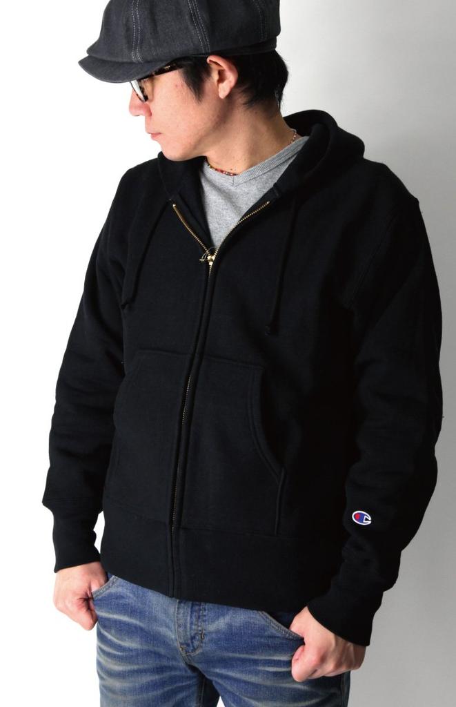 Champion Reverse Size M Men's Full-Zip Hoodie, 11.5oz Weave® Fleece-Lined, White, (C3-W103)