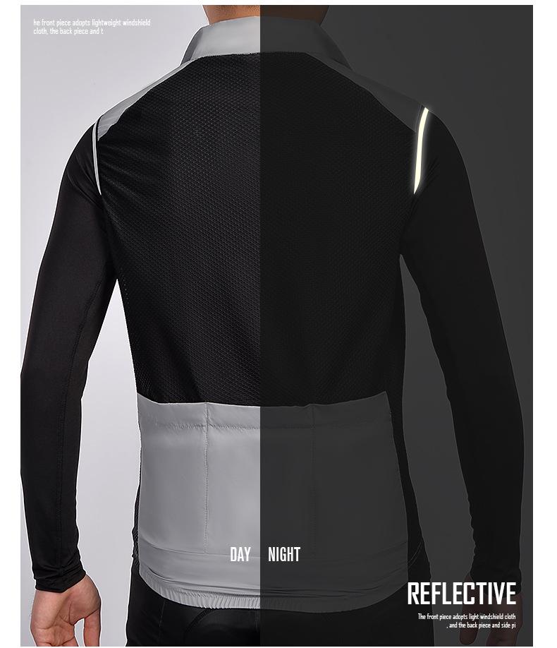 Men's and Women's Windproof Cycling Vest – Breathable, Lightweight, Sleeveless for Spring/Summer