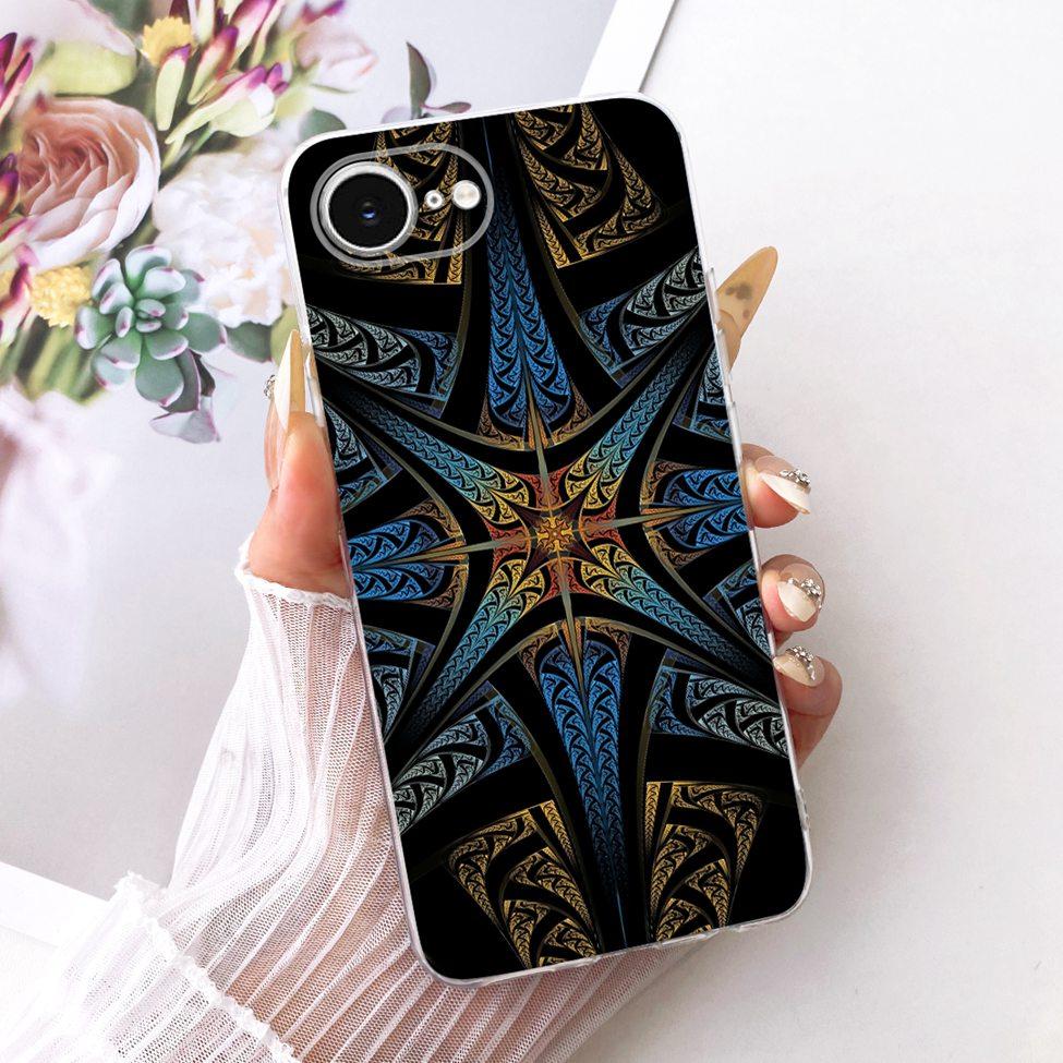 Transparent Cover For iPhone 16e Case Cute Kawaii Fashion Butterfly Funny Painted Casing A3212 A3409 A3410 A3408