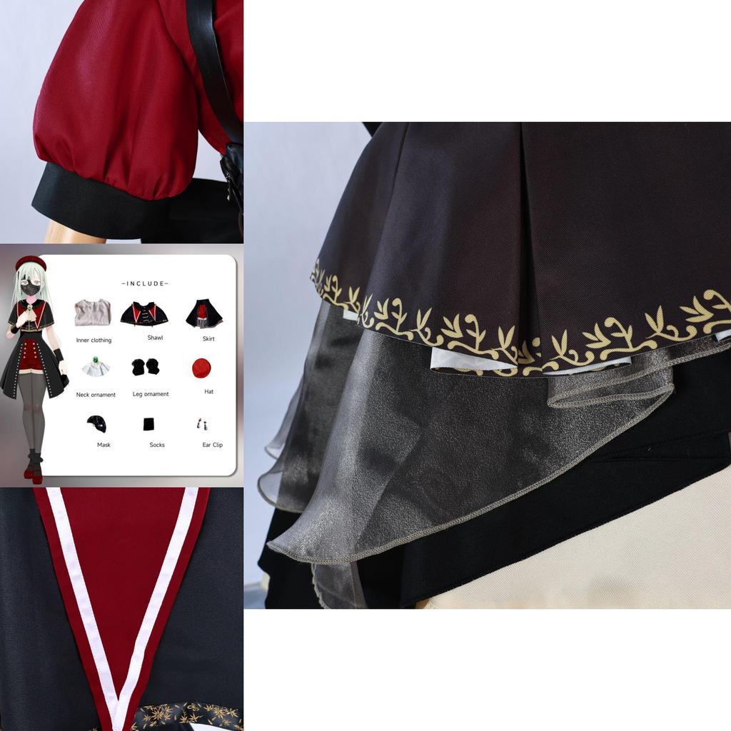Adorable Ave Mujica Costume For Stage Performances Featuring Colorful Polyester Design
