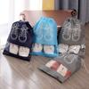 10Pcs/Set Shoe Dust Covers Non-Woven Dustproof Drawstring Clear Storage Bag Travel Pouch Bags Drying Shoes Protect Shoes
