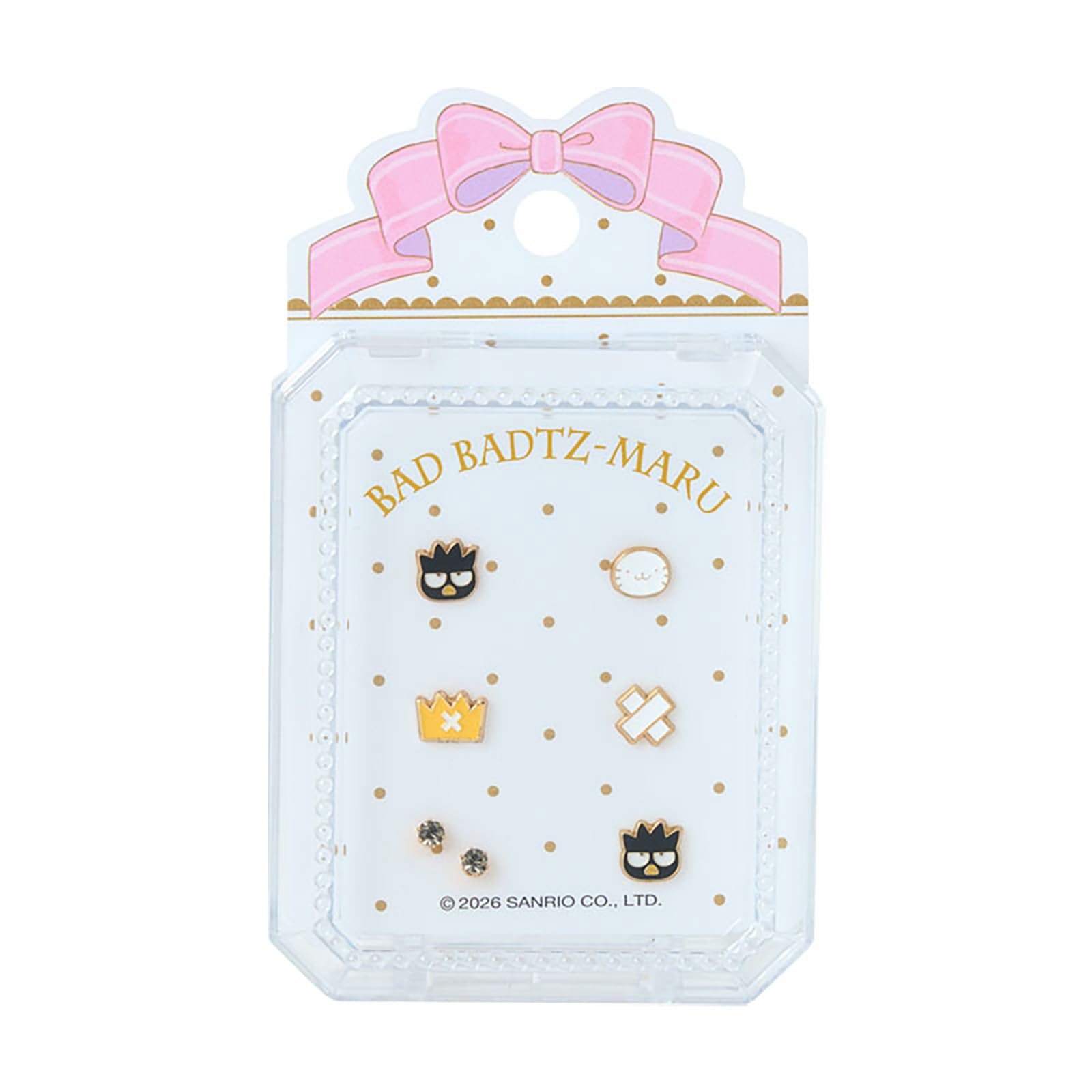 Sanrio Pearls 7-Piece Earring Set Bad Bats Maru 923648