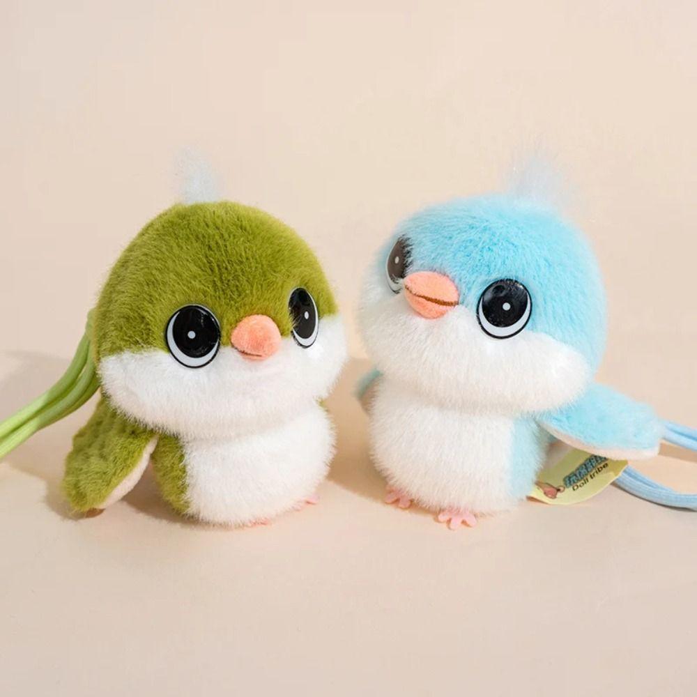 Plush Animal Bird Plush Toy PP Cotton Sparrow Plush Toy Plush Tit Bird Pendant Home Decor