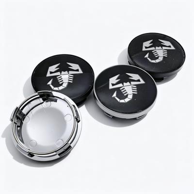 4pcs Scorpion Logo Emblem Badge Car Wheel Center Caps OD 58MM 54MM Wheels Hub Cap Rim Hubcaps Dust Cover Replace Car Accessories