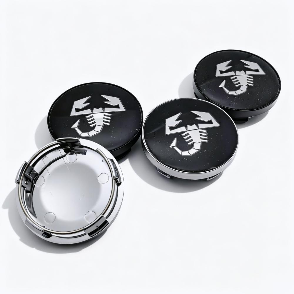 4pcs Scorpion Logo Emblem Badge Car Wheel Center Caps OD 58MM 54MM Wheels Hub Cap Rim Hubcaps Dust Cover Replace Car Accessories
