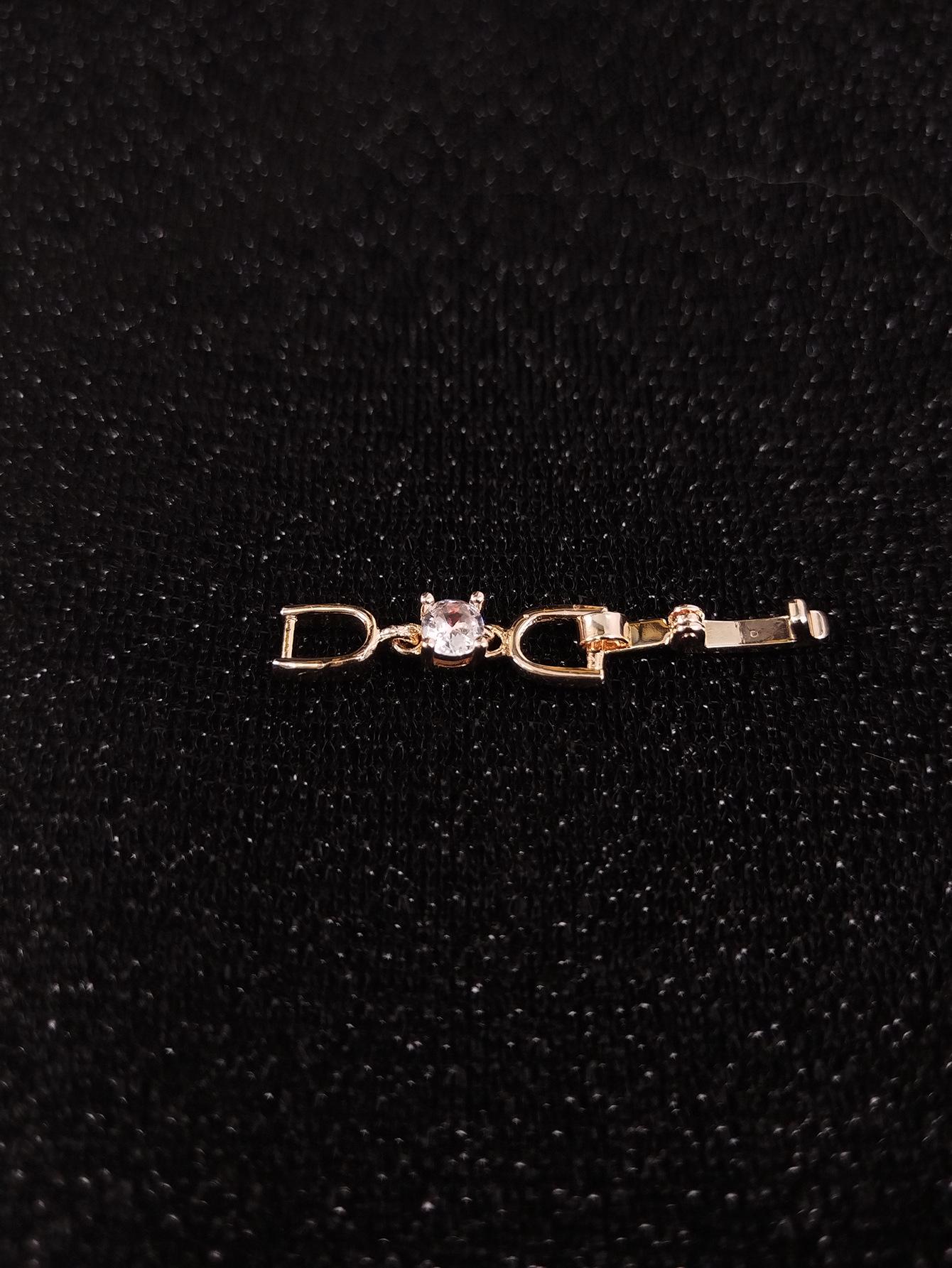 

Универсальная цепочка-удлинитель для ювелирных изделий из циркона с покрытием из белого золота, 3 см, застежка-аксессуар для браслета/ожерелья. SP001