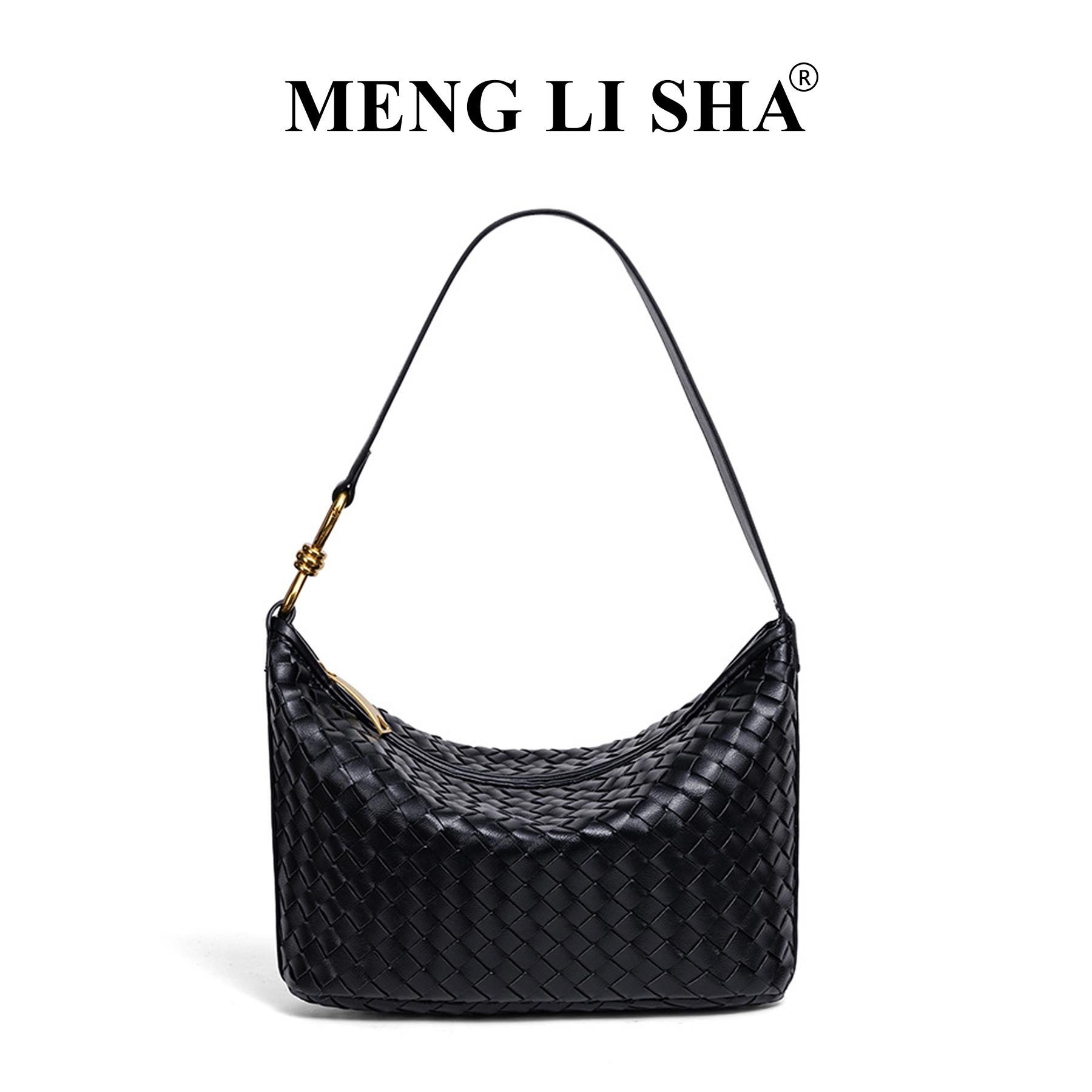 

New Niche High-end Handmade Woven Single Shoulder Crossbody Lunch Box Bag for Women s Trendy Commuting and Leisure Versatile Handbag чёрный