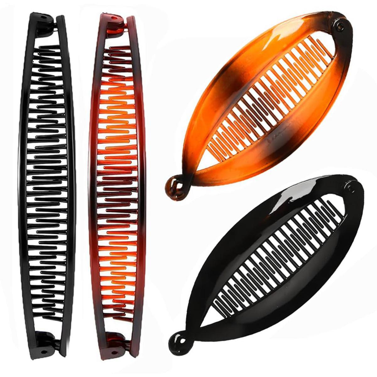 

Европейско-американский модный набор заколок для волос: Банан, Пучок, Рыбий хвост, Зажимы для хвостика и Расческа-вставка Аксессуары для волос