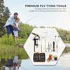 Fly Tying Tools Kit with Fly Tying Threader Needle Whip Finisher Scissors Fly Tying Kits for Flying Fishing