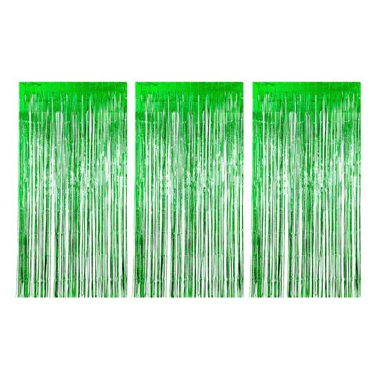 Rain Curtain 1 X 2.5m Sparkling Foil Fringe Backdrop Set