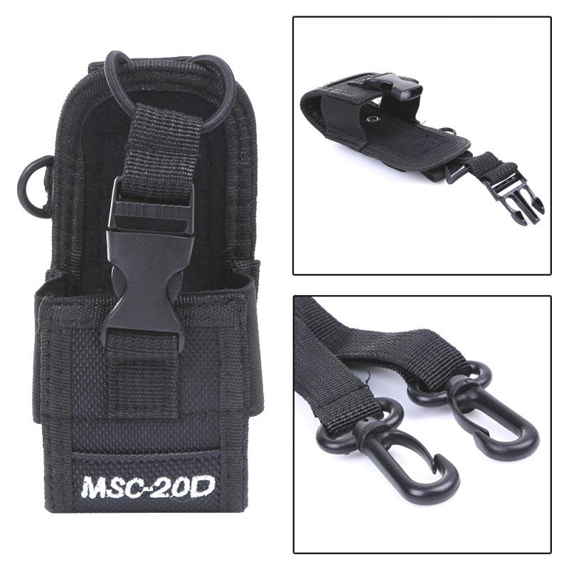 1 Set Two Way Radio Case With Adajustable Shoulder Strap Nylon Walkie Talkie Holder Pouch Bag For Uv-5R Bf-888S