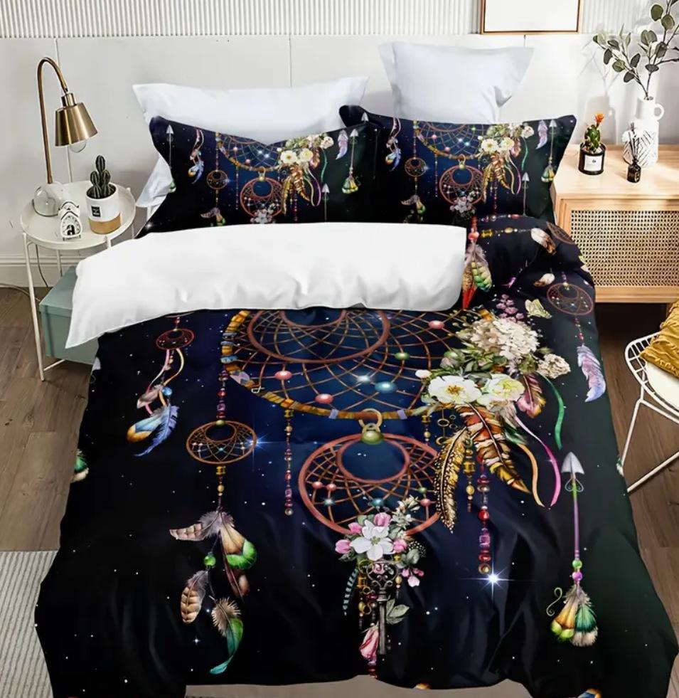 Size Home Textiles Bedding Dream Catcher Digital Printing Three-Piece Set