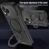 For Honor 400 Lite 5G Magnetic Case Shockproof TPU + PC Phone Back Cover with Kickstand