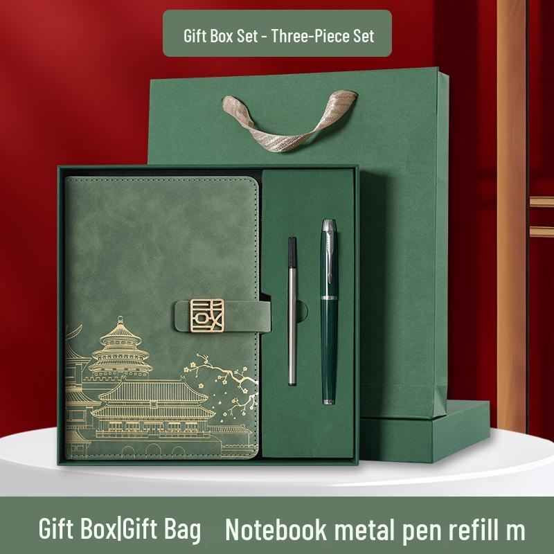 A5 Chinese Cultural & Creative Notebook Gift Set - Business Meeting Souvenir & Student Diary