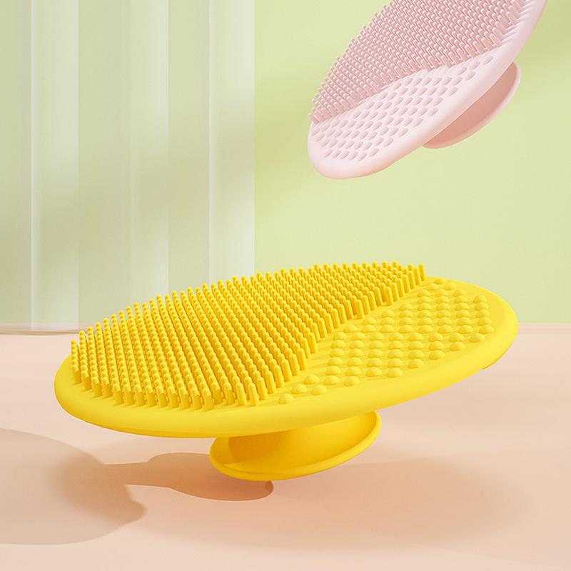Silicone Shampoo Brush For Baby Infant Bathing Soft Silicone Kids Children Shower Brush Head Hair Washing Massage Bath Brushes