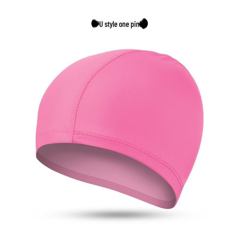 Unisex Plus Size Waterproof Swim Cap with Ear Protection for Long Hair