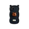 Three-dimensional cartoon hello bear for iPhone17Pro max Apple 16 mobile phone case 15 new 14 soft case