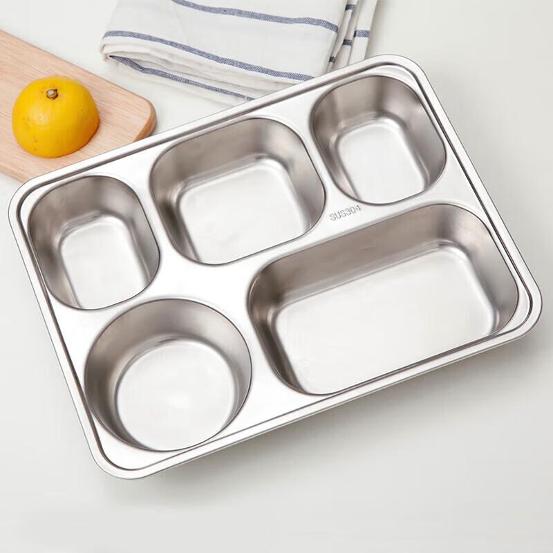 Meichu 304 Stainless Steel Divided Meal Plate