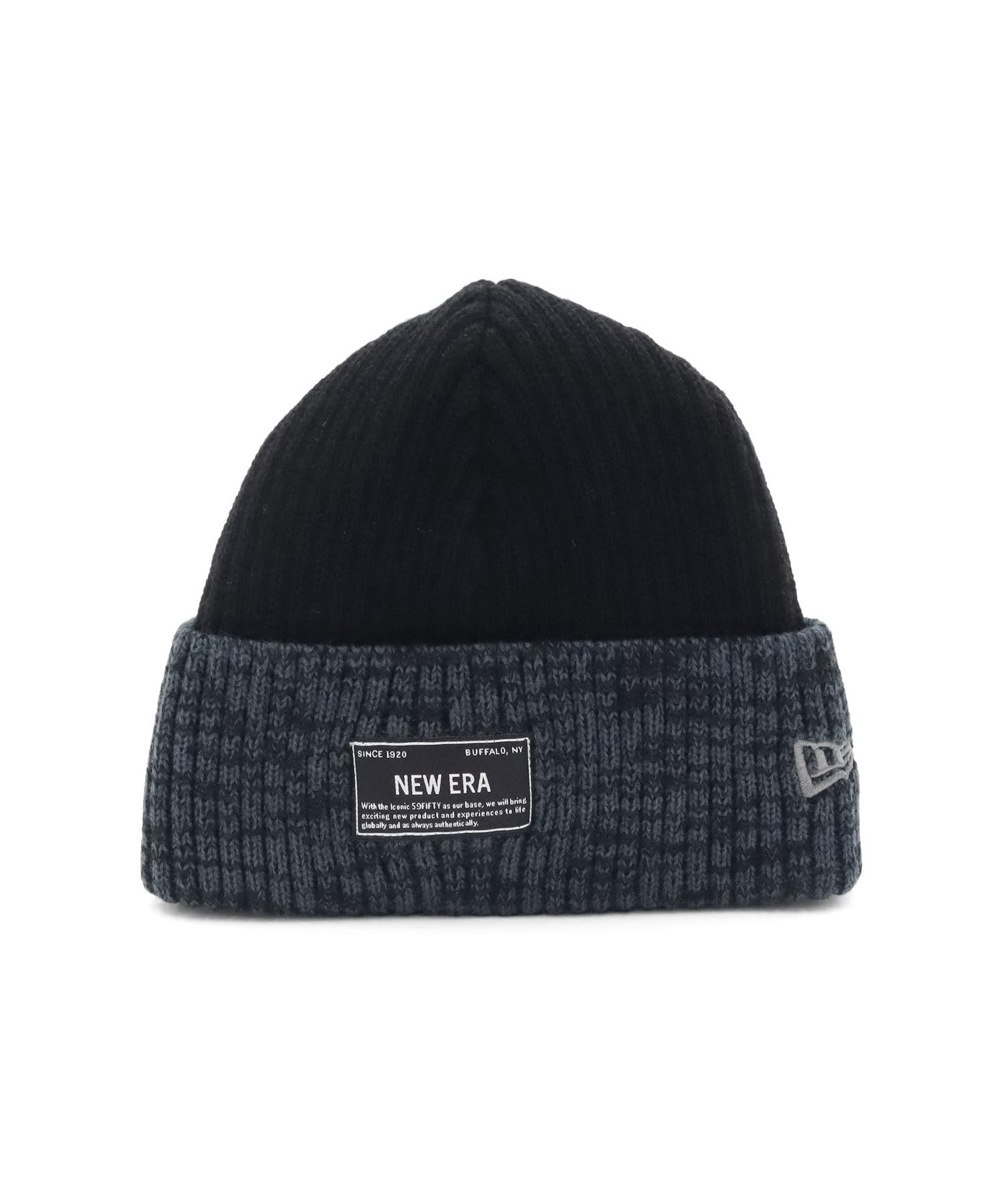 

New Era Military Patch Cuff Knit FREE MILITARY KNIT SIMILAR COLOR BLK CHA Hat, Black, чёрный
