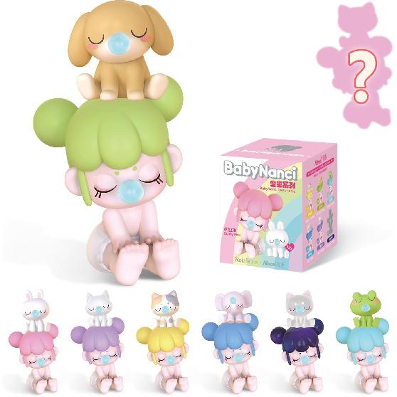 Rolife Blind Box BabyNanci Seatmates Series, 1PC Cute Blind Box Action Figure, Popular Collectible Toy Creative Kits for Birthday Gifts/Christmas