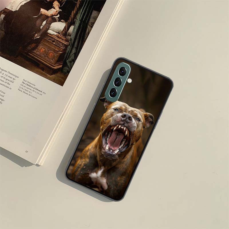 Pit Bull Lovely Pet Dog Pitbull Phone Case for Samsung A54 A14 A24 A34 A17 A37 A57 A55 A35 A25 A15 A07 A05S A04S A12 A22 A32 A52
