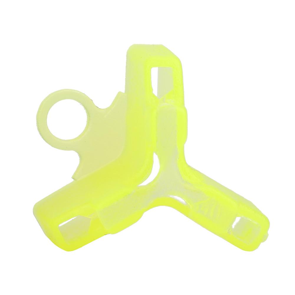 

50Pcs Fluorescent Yellow Treble Fishing Hooks Jig Covers Caps Protector Accessories