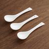 White Ceramic Soup Spoon 15cm - Off-White Shade, Suitable for Home and Restaurant Use