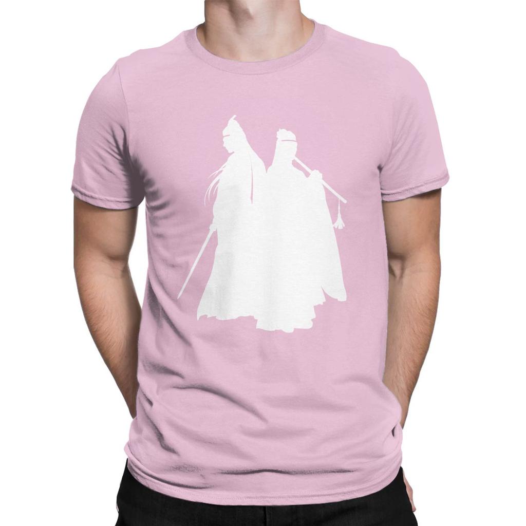 Hommes The Untamed Les Deux Jades de Lan T-shirt Wangji Wei Wuxian Vêtements en Coton Nouveauté