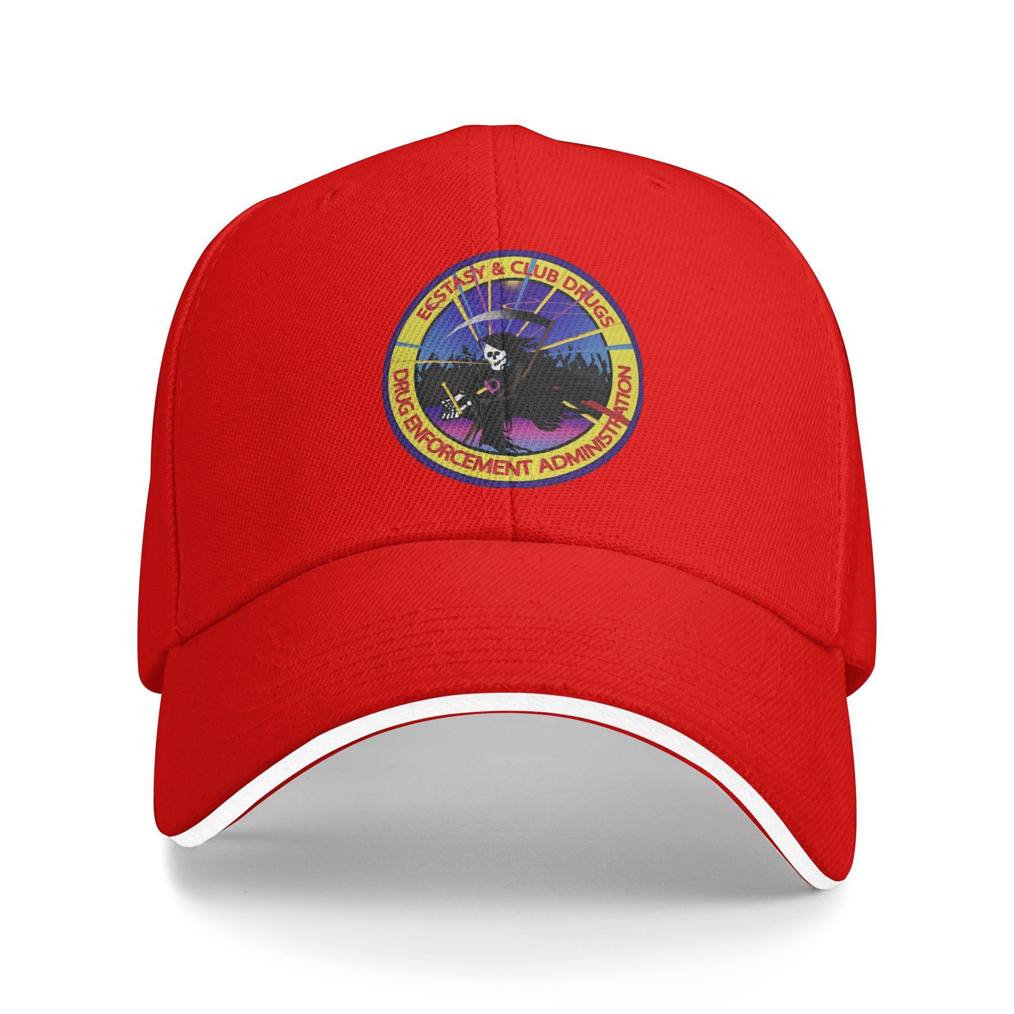 

DEA Ecstasy Club Drugs Reaper Sun Baseball Cap Summer Trendy Hip Hop Hats For Women Men Outdoor Sports Snapback Cap One Size