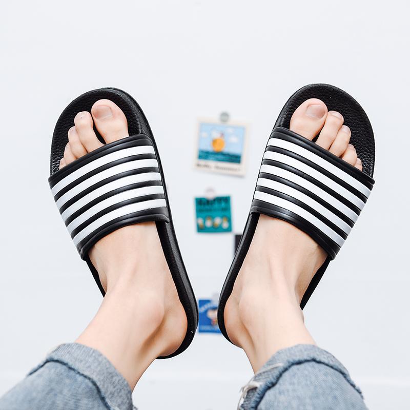 Plus Size Men Indoor Home Slippers Male Soft Comfortable Bath Slipper Men's EVA Flat Thick Platform Outdoor Beach Sandals Summer