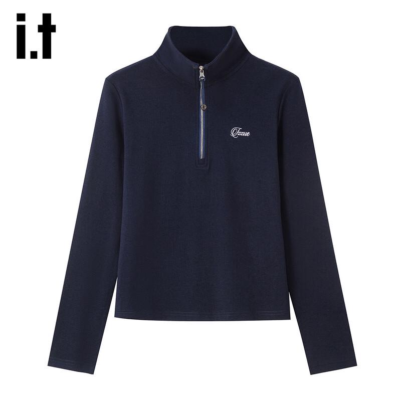 Izzue Women's Half-Zip Polo Long Sleeve Top