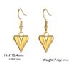 Cazador Stainless Steel Heart Women's Earrings Drop Dangle Earrings Jewelry 2026 Trend Wedding Party Birthday Gift New Wholesale