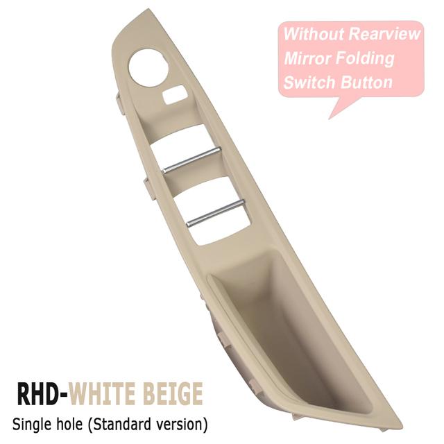 Upgraded Left Driver Side Inner Door Handle Panel Trim Beige Black For BMW 5 Series F10 F11 F18 520i 523i 525i 528i 535i