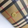 [Pre-Owned] Brown Coated Canvas Wallet With Gold Hardware - Very Good #5I7B25