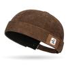 Adjustable Brimless Hat Solid Color Vintage Dome Hat New Landlord Hat  Winter