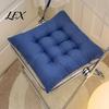 Car Seat Comfort Cushion Square Chair with Ties, Ultra Soft Office Cushion, 15.75"x15.75" Breathable Pad for Home Work All Seasons
