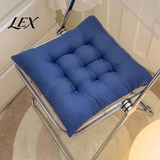 Car Seat Comfort Cushion Square Chair with Ties, Ultra Soft Office Cushion, 15.75"x15.75" Breathable Pad for Home Work All Seasons