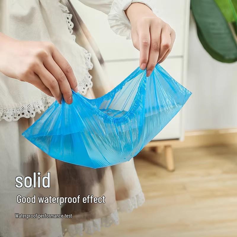 Waterproof Non-Slip Reusable Shoe Covers for Indoor Use - Durable & Thickened Overshoes for Students