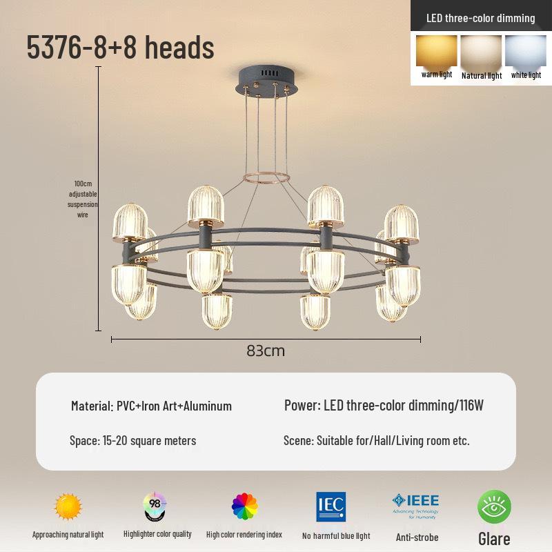 High-End Italian Nordic Designer Chandelier for Living Room, Hallway, Bar, Restaurant, or Bedroom Lighting